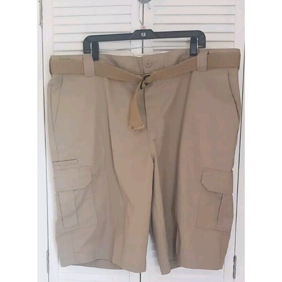 DICKIES FLEX RELAXED FIT DESERT SAND SHORTS WITH BELT  SZ 44 - Picture 4 of 11